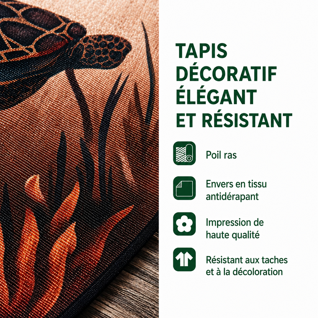Nathalie - Tapis décoratif Rêve Ancre