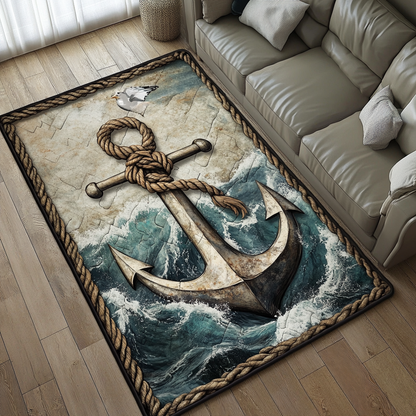 Nathalie - Tapis décoratif Rêve Ancre