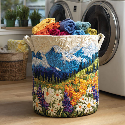Panier à Linge Matelassé - Vallée Fleurie