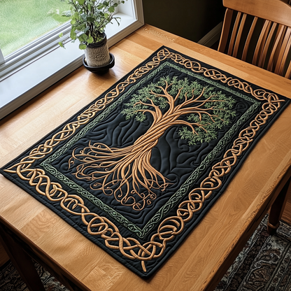 Mathilde - Set de table matelassé Arbre Esprit Celtique