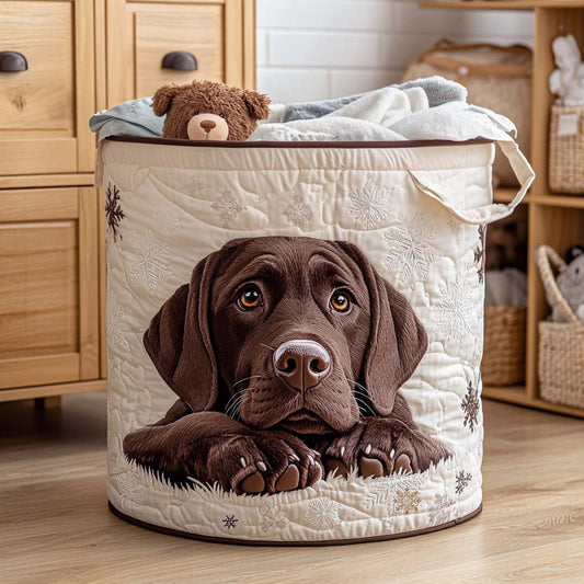 Panier à Linge Matelassé - Chiot Douillet