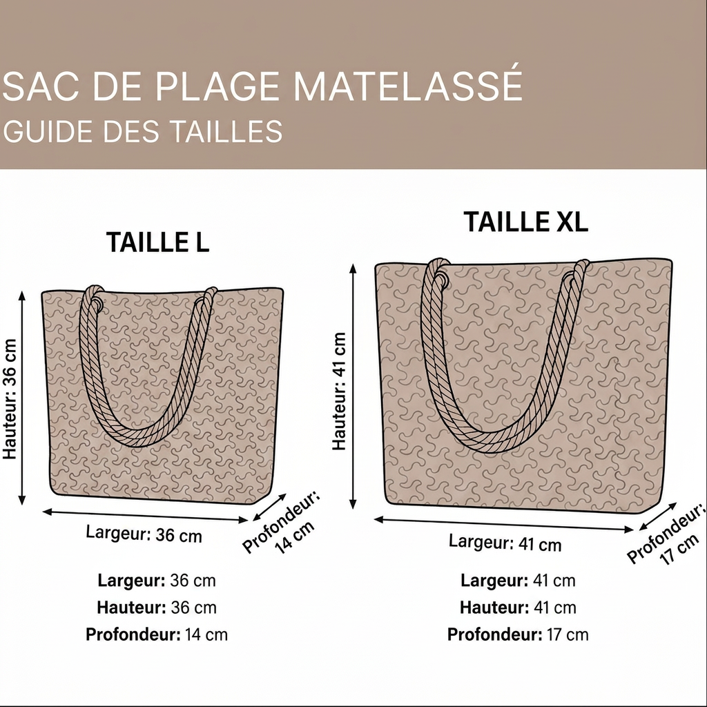 Sylvie | Sac de plage fait main