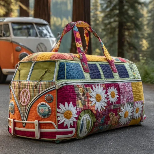 Sac de Voyage Avec Rembourrage Sentier Fleuri