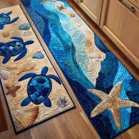 Chloé - Tapis de cuisine Tortue Marine