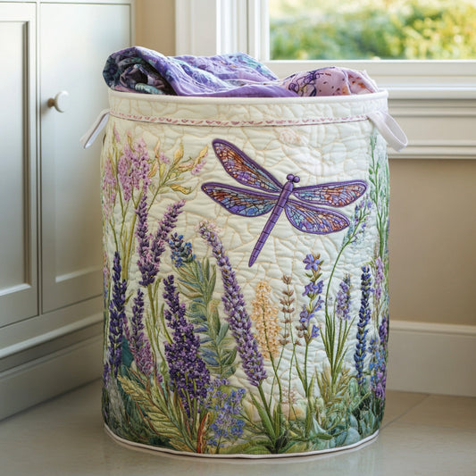 Panier à Linge Matelassé - Libellule Dorée