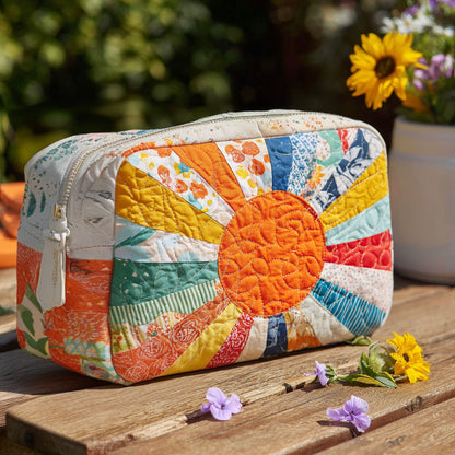 Adeline - Trousse de toilette matelassée Rayon Doré