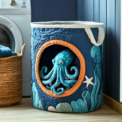 Panier à Linge Matelassé - Pieuvre Cachée