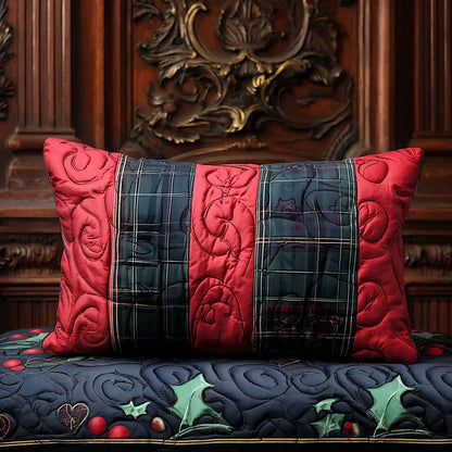 Housse de Coussin Matelassée - Cœur Festif