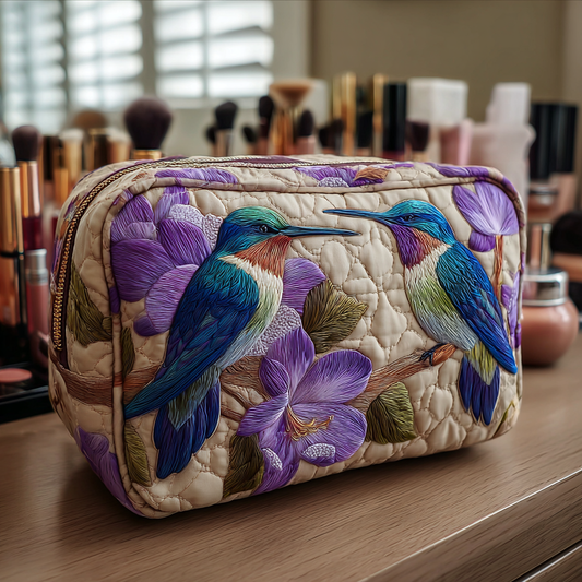 Mila - Trousse de toilette matelassée Colibri Délicat