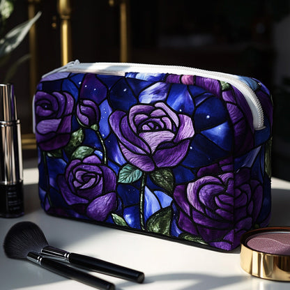 Camélia - Trousse de toilette matelassée Rose Nocturne