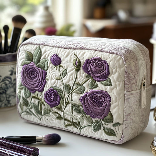 Alice - Trousse de toilette matelassée Fleur au Clair de Lunes