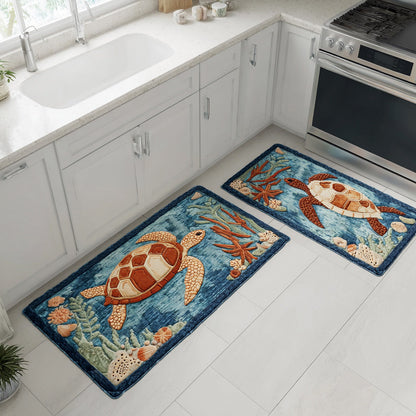 Margaux - Tapis de cuisine Vagues et Mer Ouvert