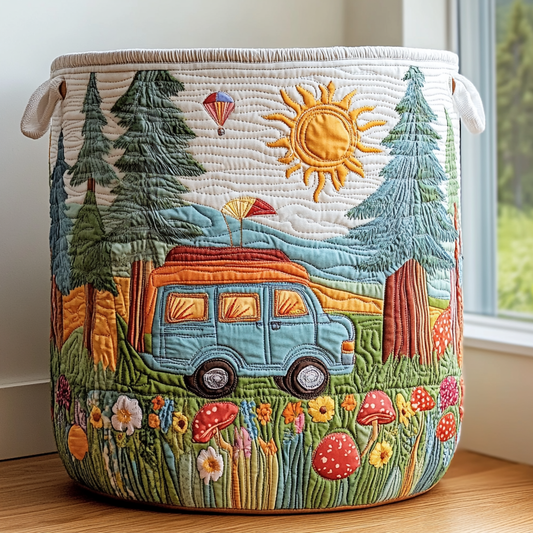Panier à Linge Matelassé - Voyage Paisible