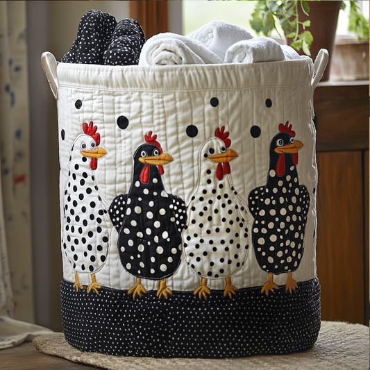 Panier à Linge Matelassé - À Pois