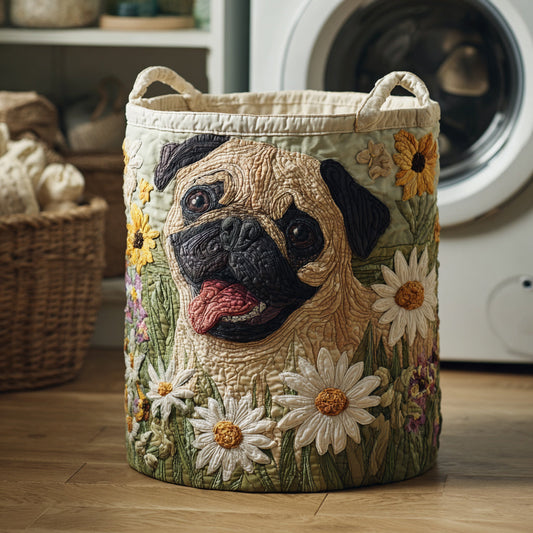 Panier à Linge Matelassé - Carlin parmi les Marguerites
