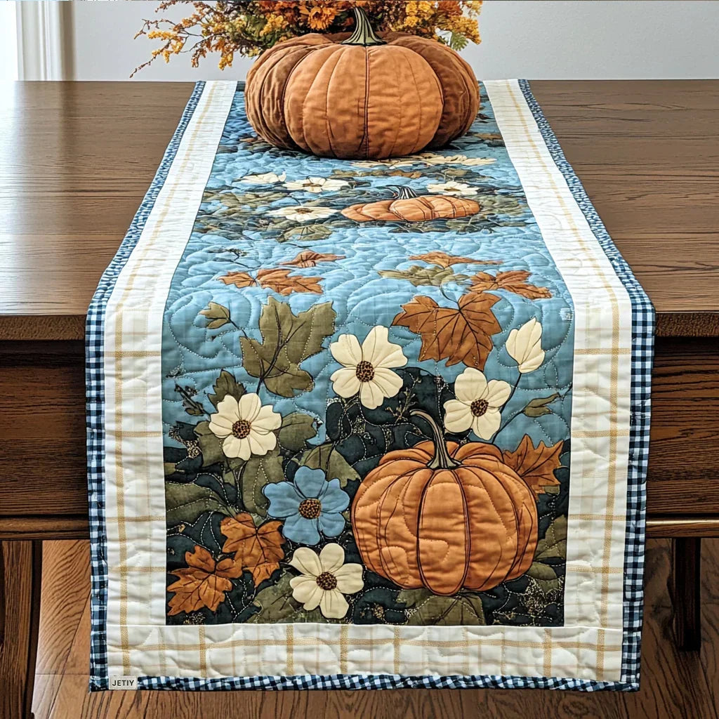 Chemin de Table Matelassé - Saison des Citrouilles