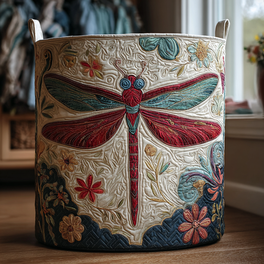 Panier à Linge Matelassé - Libellule Pure