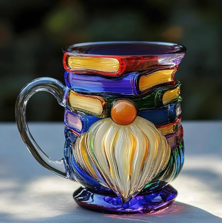 Tasse 3D Nain Fait Main Pour Amateurs de Livres
