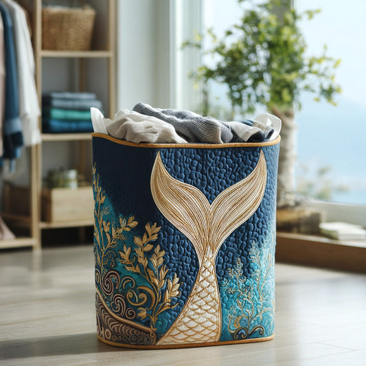 Panier à Linge Matelassé - Marée Scintillante