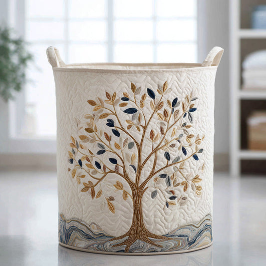 Panier à Linge Matelassé - Floraison Vitale