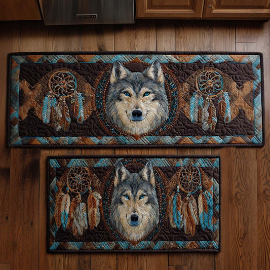 Pauline - Tapis de cuisine Loup et Attrape-rêves