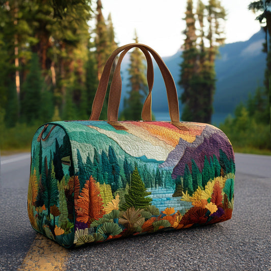 Sac de Voyage Matelassé - Forêt Lumineuse