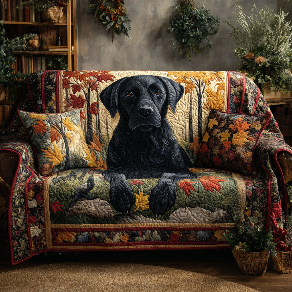 Marion - Housse de canapé matelassée Labrador Retriever