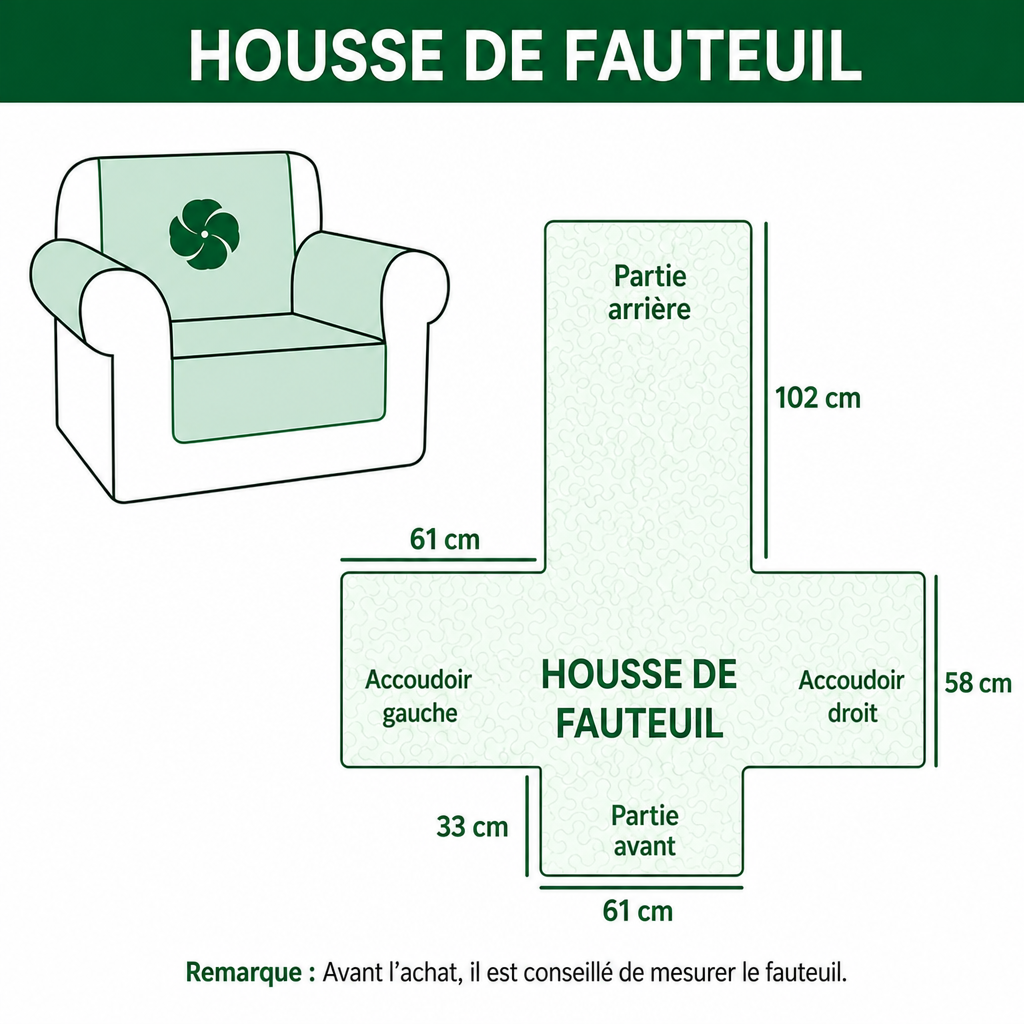 Adeline - Housse de canapé matelassée Gnome Cramoisi