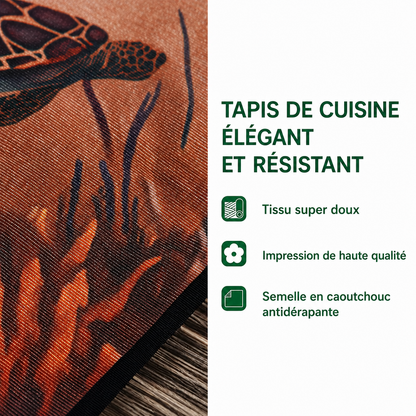 Gwenaëlle - Tapis de cuisine De Noël à Sentier Festif