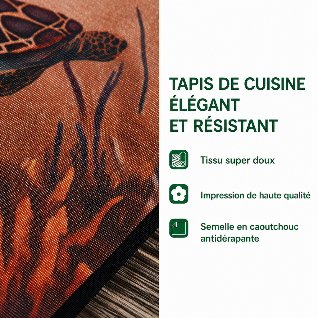 Océanne - Tapis de cuisine Racines et Lumière Chaude