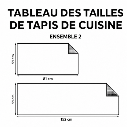 Huguette - Tapis de cuisine Poules Décoratives