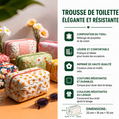 Ambre - Trousse de toilette matelassée Lumière du Matin
