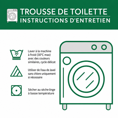 Nathalie - Trousse de toilette matelassée Moutons